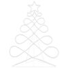 vidaXL Lichterbaum in Weihnachtsbaumform Mehrfarbig 80 x 56 cm PVC