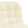 vidaXL Esszimmerst&uuml;hle 2 Stk. Drehbar Creme Stoff