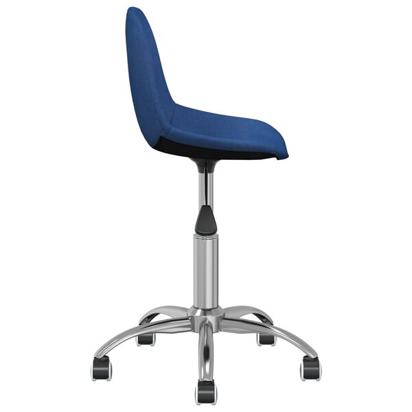 vidaXL Esszimmerst&uuml;hle 4 Stk. Drehbar Blau Stoff