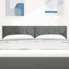 vidaXL Kopfteil mit Kopfteil Dunkelgrau 160 cm Kunstleder