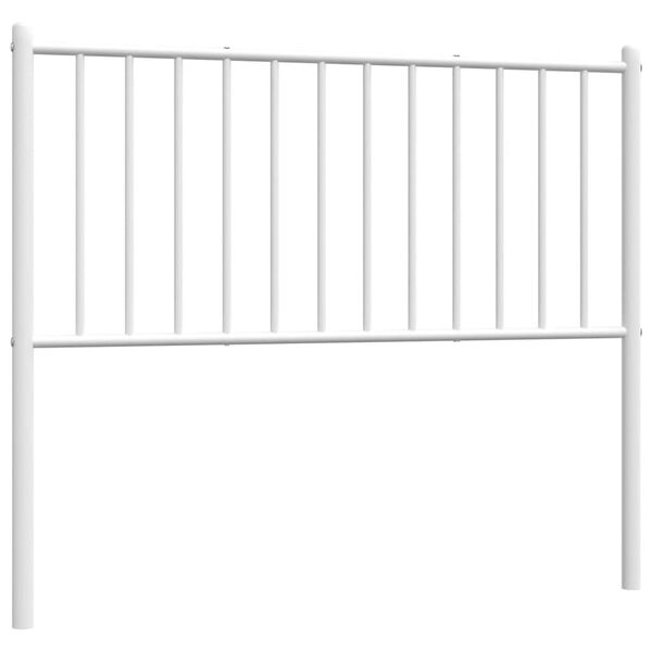vidaXL Ersatz-Kopfteil Metall Wei&szlig; 100 cm