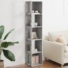 vidaXL Eckregal Betongrau 33x33x164,5 cm Holzwerkstoff