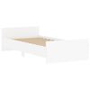 vidaXL Bettgestell Wei&szlig; 90x200 cm Holzwerkstoff