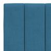 vidaXL Bettgestell mit LED ohne Matratze "Hanko" Blau 140x200 cm Samt