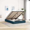 vidaXL Ottoman-Bett ohne Matratze Dunkelblau 140x200 cm Samt
