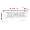 vidaXL Wandgarderobe mit Haken Wei&szlig; 80x24x35,5 cm Holzwerkstoff