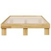 vidaXL Massivholzbett ohne Matratze 120x200 cm Eichenholz