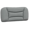 vidaXL Bettgestell ohne Matratze "Hvar" Hellgrau 90x200 cm Stoff