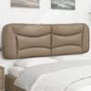 vidaXL Kopfteil-Kissen "Hvar" Cappuccino-Braun 160 cm Kunstleder