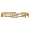 vidaXL Outdoor-Sofagarnitur 7 stk. Wei&szlig; und Beige