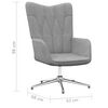 vidaXL Relaxsessel Hellgrau Stoff