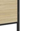 vidaXL Metallbett ohne Matratze Sonoma-Eiche 107x203 cm