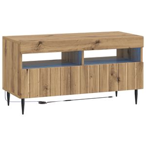 vidaXL LED-TV-Schrank ZWOLLE 81 x 35 x 43 cm Artisan-Eiche