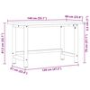 vidaXL Werkbank 140x60x81,5 cm Massivholz Eiche