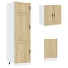 vidaXL 8-tlg. K&uuml;chenschrank-Set Lucca Sonoma-Eiche Holzwerkstoff