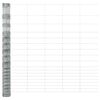 vidaXL Feldzaun Silber 50 x 1,5 m Verzinkter Stahl