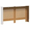 vidaXL Heizk&ouml;rperverkleidungen 2 Stk. Wei&szlig; 152 x 19 x 81,5 cm MDF