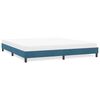 vidaXL Bettgestell ohne Matratze Dunkelblau 180x210 cm Samt