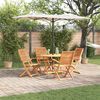 vidaXL Garten Essgruppe 5 pcs Braun Akazie Massivholz