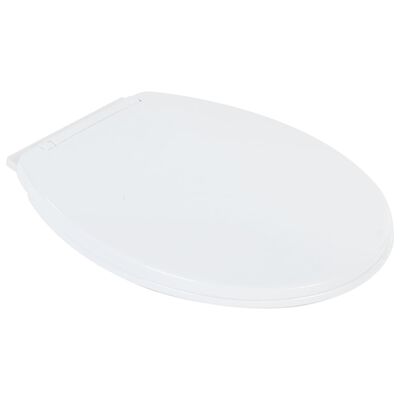 vidaXL Hohe Spülrandlose Toilette Soft-Close 7 cm Höher Keramik Weiß