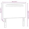 vidaXL LED Kopfteil Wei&szlig; 90 cm Kunstleder