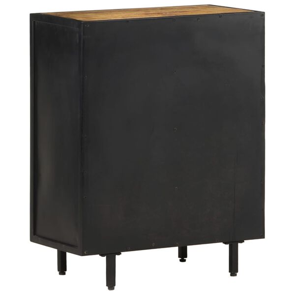vidaXL Sideboard 60&times;30&times;75 cm Raues Mangoholz