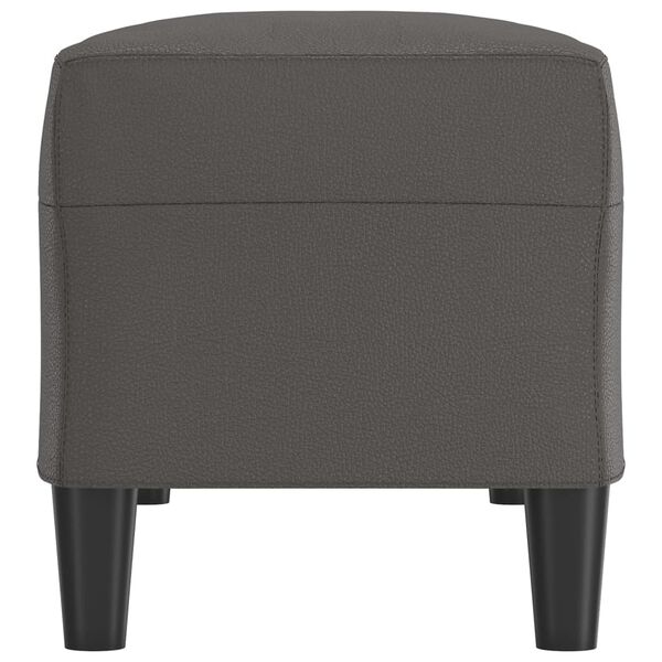 vidaXL Sitzbank Grau 100x35x41 cm Kunstleder