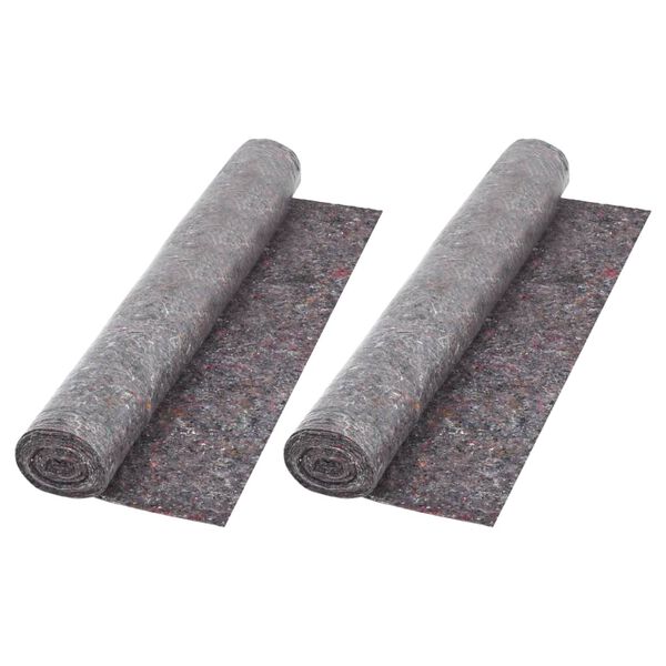 vidaXL Rutschfestes Malervlies 2 Stk. 50 m 180 g/m&sup2; Grau