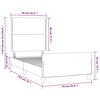 vidaXL Bettgestell ohne Matratze Dunkelblau 90x190 cm Samt