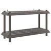 vidaXL Regaleinheit 2 Ebenen 100 x 40 x 55,5 cm PP Hellgrau