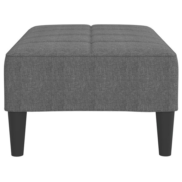 vidaXL Fu&szlig;hocker Hellgrau 78x56x32 cm Stoff