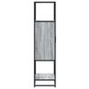 vidaXL Highboard Grau Sonoma 68x35x139 cm Holzwerkstoff und Metall