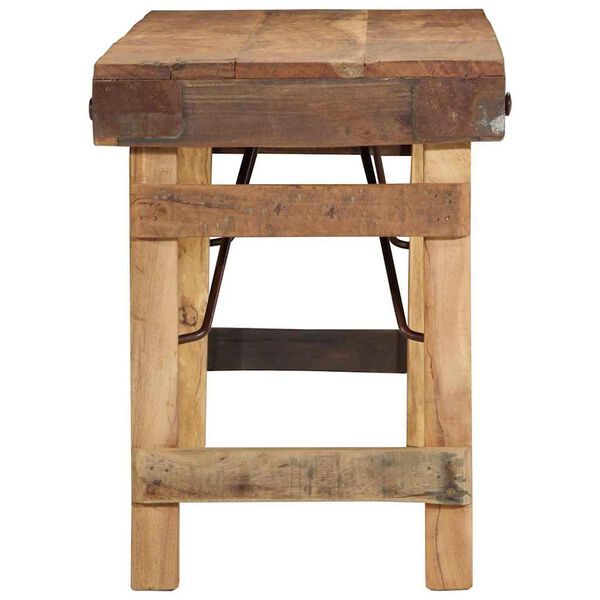 vidaXL Bank Natur 110 x 35 x 46 cm Wiederverwertetes altes Holz