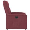 vidaXL Relaxsessel Elektrisch Weinrot Stoff