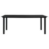 vidaXL 7-tlg. Garten-Essgruppe Poly Rattan und Glas