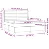 vidaXL Boxspringbett mit Matratze Blau 160x200 cm Stoff