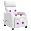 vidaXL Massage Relaxsessel Wei&szlig; Kunstleder