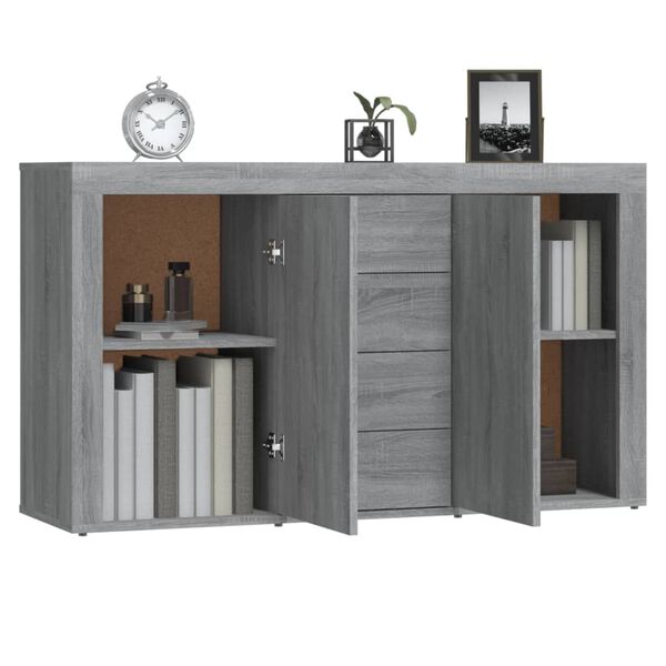 vidaXL Sideboard Grau Sonoma 120x36x69 cm Holzwerkstoff