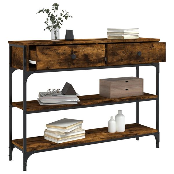 vidaXL Konsolentisch R&auml;uchereiche 100x25x75 cm Holzwerkstoff