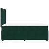 vidaXL Boxspringbett mit Matratze Dunkelgr&uuml;n 90x190 cm Samt