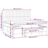 vidaXL Boxspringbett mit Matratze Hellgrau 200x200 cm Samt