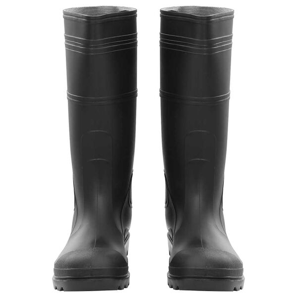 vidaXL Gummistiefel Schwarz Gr&ouml;&szlig;e 45 PVC