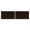 vidaXL Garten-Hochbeet Braun 160 x 40 x 45 cm Verzinkter Stahl