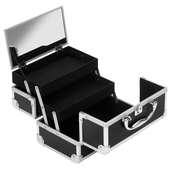 Clauss Kosmetikkoffer 23x15x15 cm Schwarz