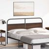vidaXL Kopfteil Braun Eichen-Optik 150 cm Stahl und Holzwerkstoff