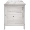 vidaXL Gartentruhe Wei&szlig; 150x50x56,5 cm Massivholz Tanne