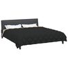 vidaXL Winterbettdecke Schwarz und Taupe 240 x 260 cm Mikrofaser