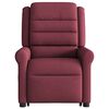 vidaXL Massagesessel mit Aufstehhilfe Weinrot Stoff
