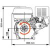 vidaXL Benzinmotor 6,5 PS 4,8 kW Schwarz