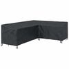 vidaXL M&ouml;belbezug 260 x 210 x 80 cm 600D Oxford Stoff L-Form Schwarz